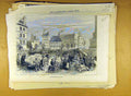 Original Old Antique Print Easter Ham Fair Paris France French