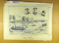 Original Old Antique Print 1884 West-End Amateur Rowing Association Regatta 19th