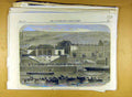 Original Old Antique Print 1865 Naval Boat-Race Cork Harbour Ireland Victorian