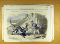 Original Old Antique Print 1870 Christmas Pantomimes Burlesques Scene Sketch