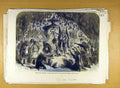 Old Antique Print 1865 Drury Lane Theatre Temple-Mammon King Pippin Scene 19th