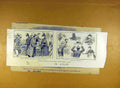 Original Old Antique Print 1887 Christmas Dinner Sandwich-Men Soho London 19th