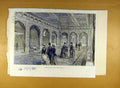 Original Old Antique Print 1886 Durbar Hall Indian Palce India Building 19th