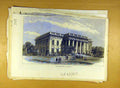 Original Old Antique Print 1871 Courthouse Calcutta Building Architecture 19th