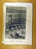 Original Old Antique Print 1898 Mckinley Message Senate Spanish-American Crisis