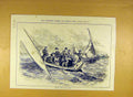 Original Old Antique Print 1891 Regattta Mediterranean Fleet Boat-Race Ships