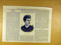 Original Old Antique Print 1886 Victor-Stevens Portrait 19th Century