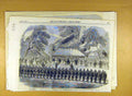 Old Antique Print 1860 Silver-Bugle 6Th Surrey Esher Volunteer Rifle Corp 19th