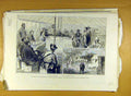Old Antique Print 1888 Bechuanaland Court Inquiry Crocodile River Africa 19th