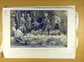 Old Antique Print 1890 Mompunga Lushai Chief Murray Friendship Oath Cole 19th