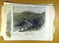 Old Antique Print 1885 Bhopal Railway Choral Valley Viaduct India Indian 19th