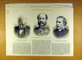 Original Old Antique Print 1890 Portrait Clayton Seymour General Maclure Dean