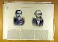 Original Old Antique Print 1886 Portrait Major Trotter Dawson Montreal Victorian