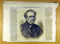 Original Old Antique Print 1870 Portrait General Grey Private-Secretary Queen