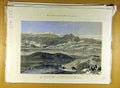 Original Old Antique Print 1885 Afghan Boundary Nialsheni Pass Heri-Rud Simpson