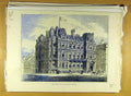 Original Old Antique Print 1882 Conservative Club-House Liverpool Building 19th