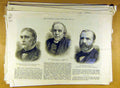 Original Old Antique Print 1886 Portrait Gull Physician Trench Rev. Duckworth