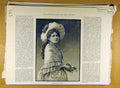 Original Old Antique Print 1888 Mademoiselle Nikita American Portrait Victorian