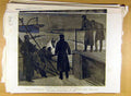 Original Old Antique Print Service Squadron Bantry-Bay Ireland Minotaur Blockade