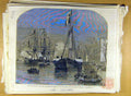 Original Old Antique Print 1858 Royal Prince Princess Frederick William Antwerp