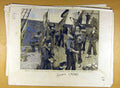 Old Antique Print 1885 Iron-Clad Dressing Flag Spithead Princess Beatrice 19th