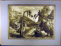 Old Antique Print Mantegna Oliviers Christ Canaletto Guardi Venice French 20th