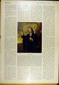 Original Old Vintage Print 1936 Hone John-Wesley Millais Sir-Isumbras Art 20th