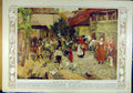 Original Old Antique Print Shaw Fool Aesop Fables Normann Marfiord Norway