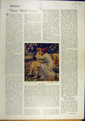 Original Old Vintage Print 1918 Moore Idyll Ladies Gunning-King Three-Paths