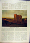 Old Vintage Print 1920 Koerner Temple Edfu Egypt Southall Letter King Art 20th