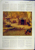 Old Vintage Print 1921 Provencal Forge France Thangue Virgins Foolish Art 20th