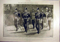 Old Antique Print 1901 Funeral Procession Queen Victoria Beir Princesses 20th