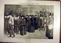 Original Old Antique Print 1901 Queen Victoria Sovereign Funeral Cowes Alberta