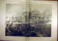 Original Old Antique Print 1901 Queen Victoria Funeral Cortege Apsley Naval