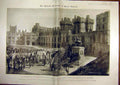 Old Antique Print 1901 Queen Victoria Funeral Service Windsor Procession 20th