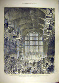 Original Old Antique Print 1879 Duke Connaught Wedding Louise Prussia Windsor