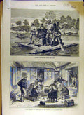 Old Antique Print Ashantee Ambassadors Prah Naval Brigade Gifford Village
