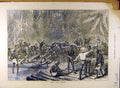 Original Old Antique Print Ashantee War Coomassie Ammunition Prisoners