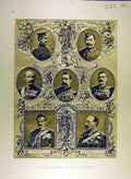 Original Old Antique Print 1900 Commanders South-Africa War Military Officers