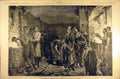 Original Old Antique Print 1884 Painting Atelier Teinturerie Coeylas French
