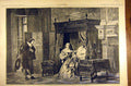 Old Antique Print 1884 Painting Reine D'Angleterre Louvre Pendant Charles 19th