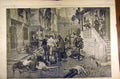 Old Antique Print 1884 Painting Saint Barthelemy Grison Massacre French 19th