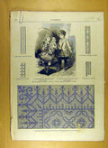 Original Old Antique Print 1884 Ladies Fashion Dress Hat Corsage French 19th