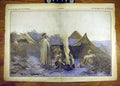 Original Old Antique Print 1885 Lazerges Nomad Family Famile-Nomade French 19th