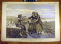Old Antique Print 1885 Bihan Ronde-Bretonne Children Coast Beach Sea-Side 19th