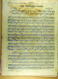 Original Old Antique Print 1885 Music Score Songs French Mousset Leite 19th