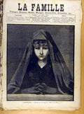 Original Old Antique Print Painting French Fine Art L'Orpheline Henner
