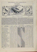 Original Old Antique Print London Almanack Novwember Farmers Gardeners Friends