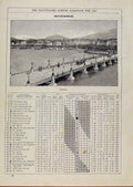 Original Old Antique Print Geneva Bridge Scene1893 November Events Diary 19th