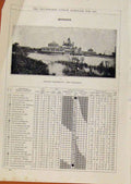 Original Old Antique Print London Almanack August 1894 Chicago Exhibition Fisher